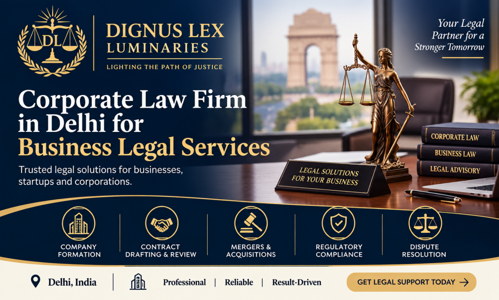 Corporate Law Firm in Delhi for Business Legal Services